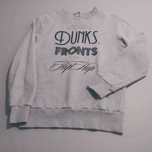 Nike Mens Sweater Medium Sweatshirt Gray Cotton Blend Pullover Sportswear Top